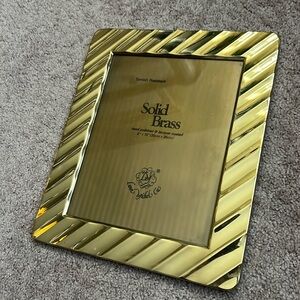 80s solid brass 8x10 picture frame 1980s vintage